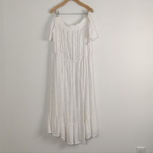 Old Navy White Midi Dress